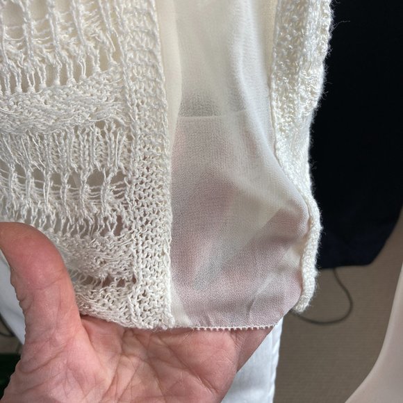 White House Black Market Crochet Top - Picture 4 of 8